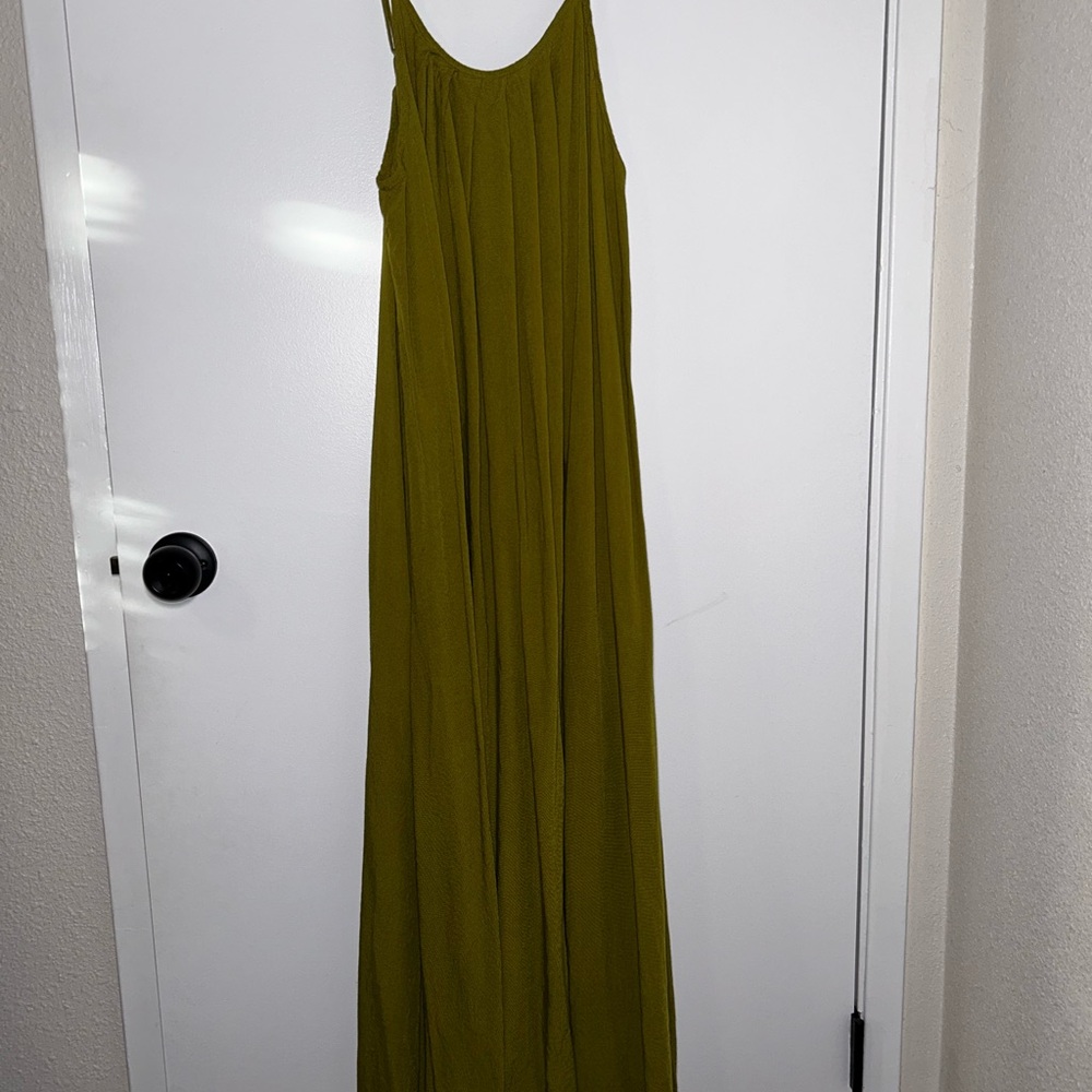 Boohoo Olive Maxi Dress